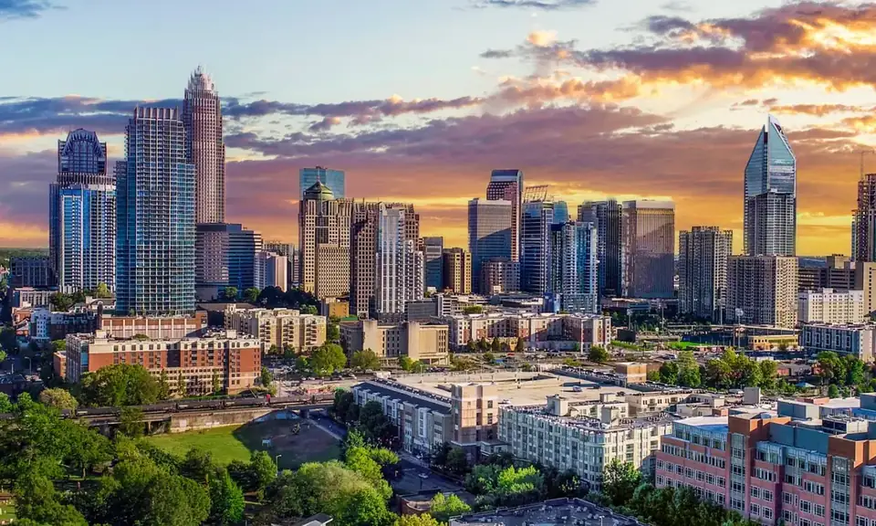 Office towers in Uptown Charlotte