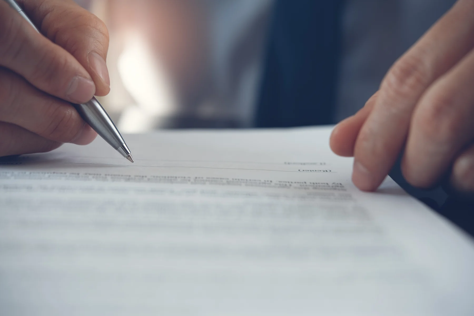 Individual signing a commercial full-service gross lease